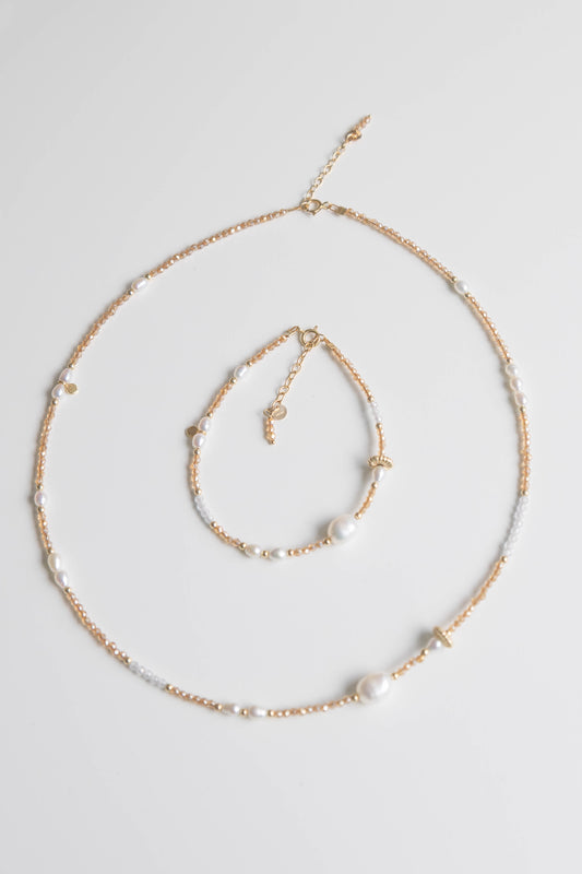 Satelite Set - Amber - 14k Gold Filled