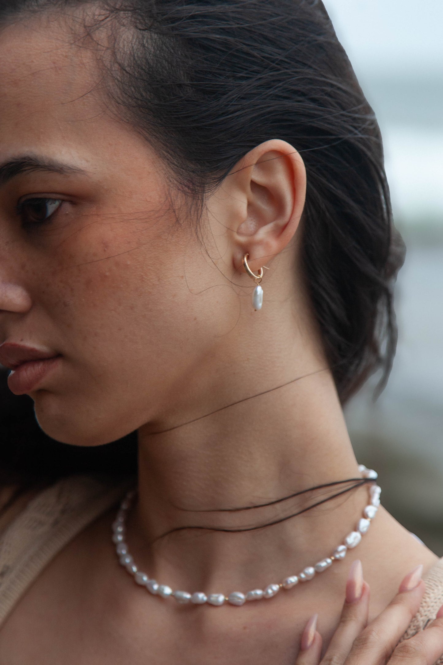 Zuri deluxe hoop - from the Mutiara Collection