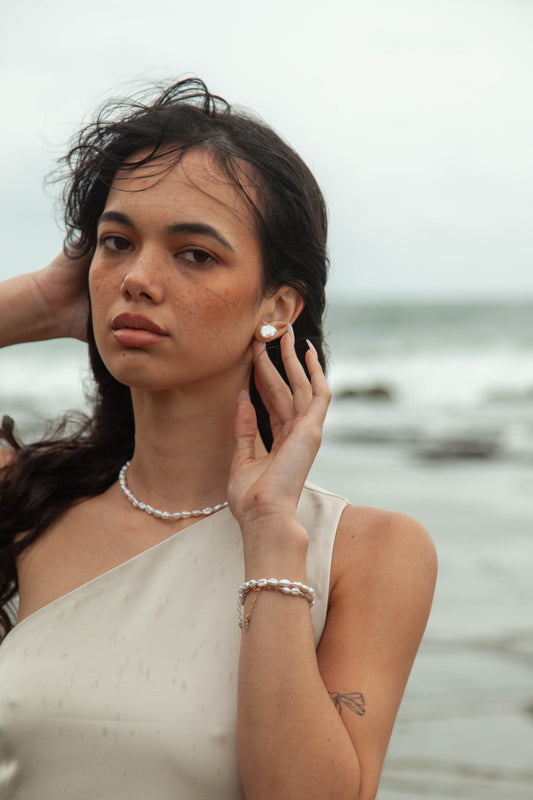 Azure Studs - from the Mutiara Collection