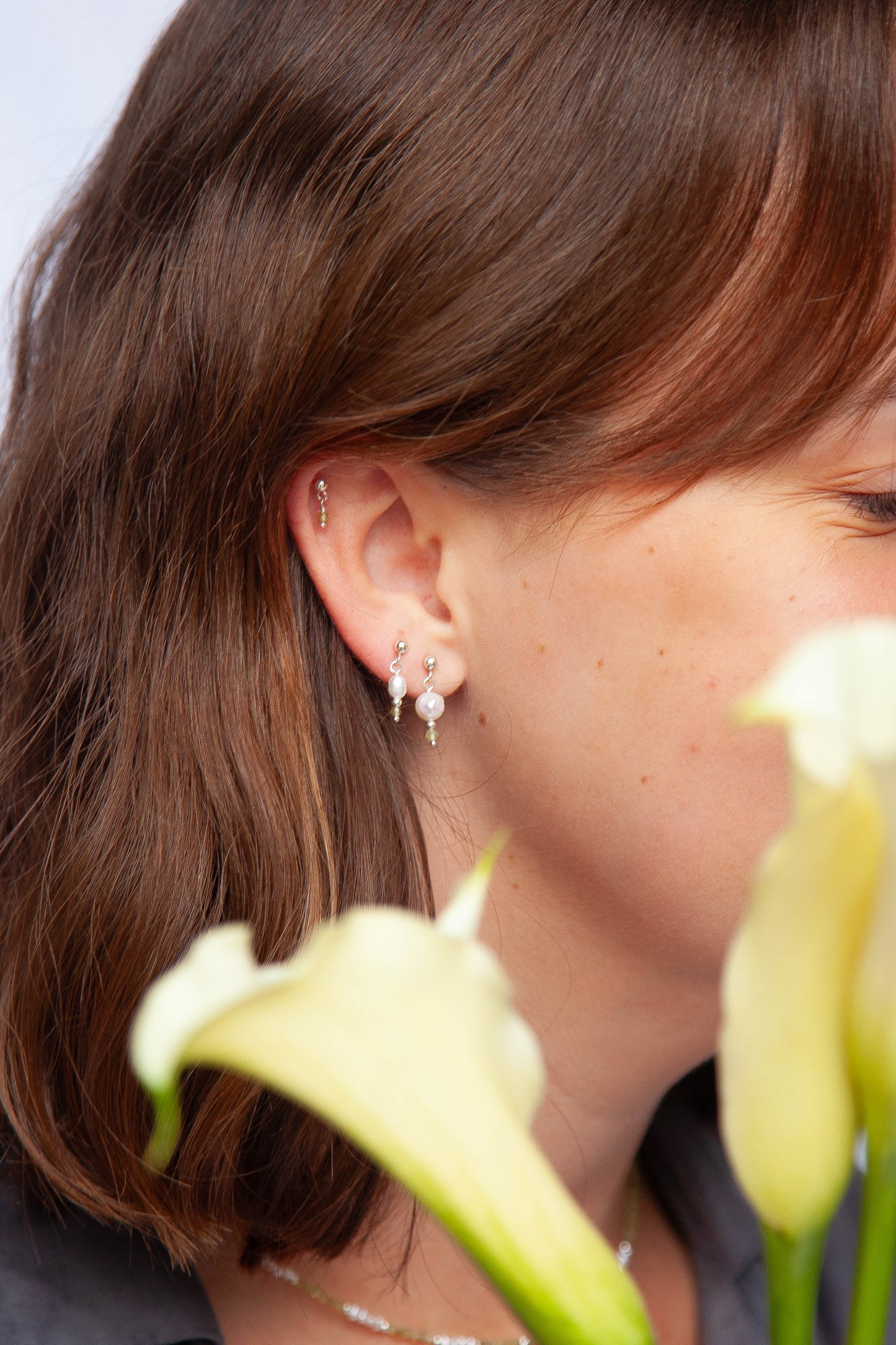 Sterling silver ear stack 0.4