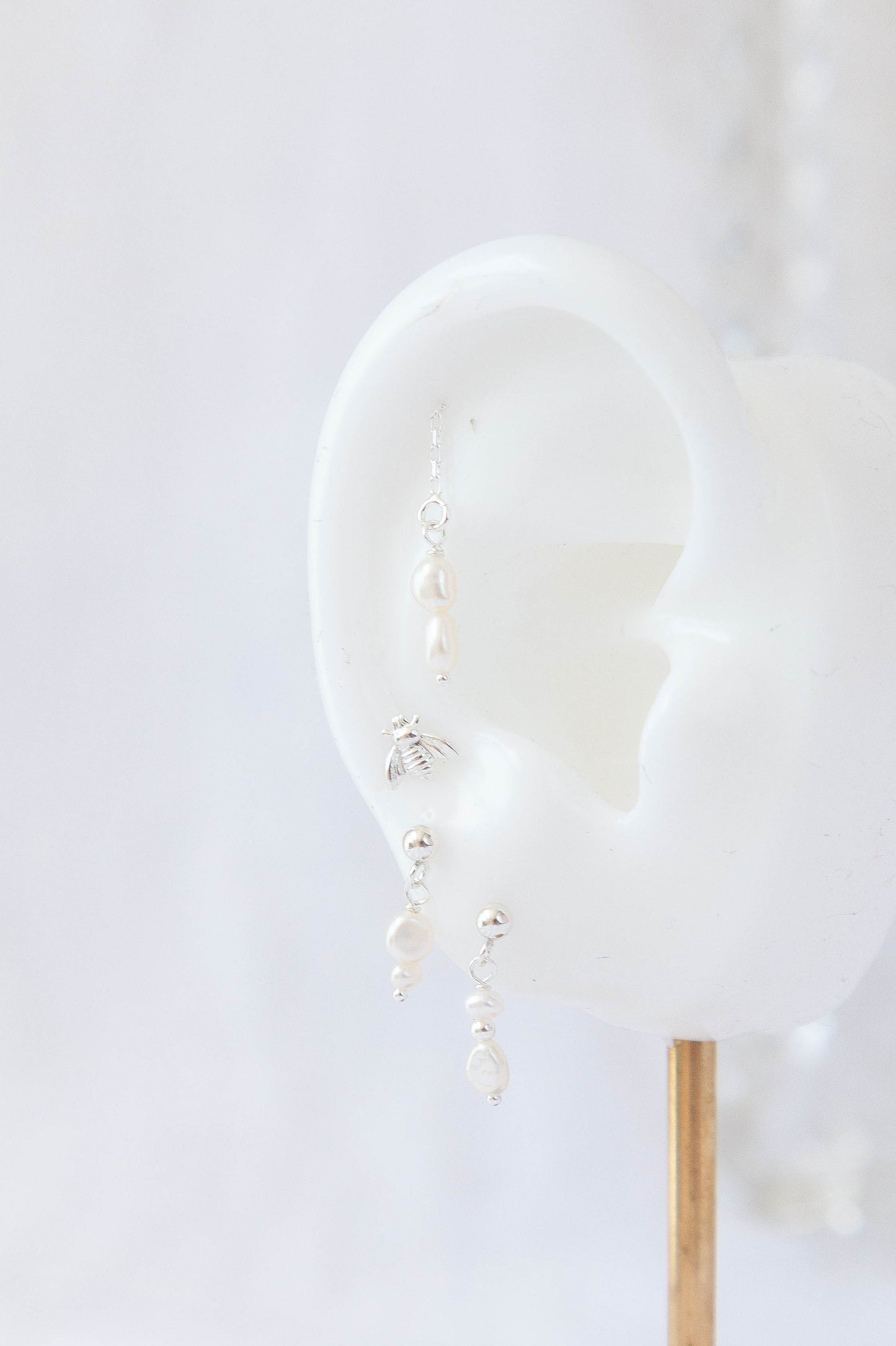 Sterling silver ear stack 0.5