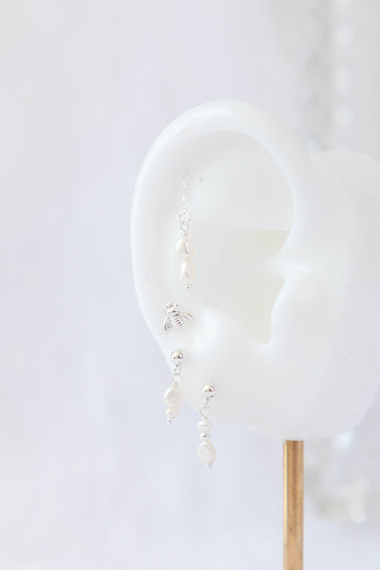 Sterling silver ear stack 0.5