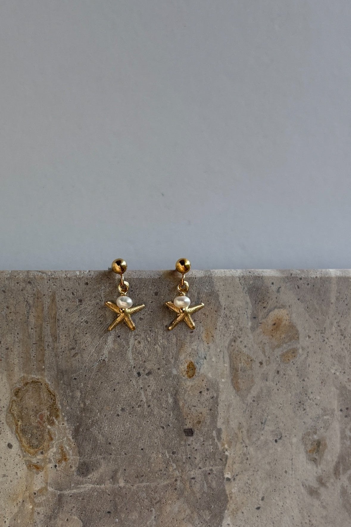 Pearl Starfish Drop - 14k Gold Filled