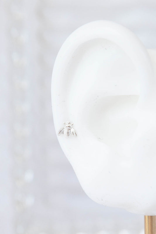 Bumble Bee studs - Sterling Silver
