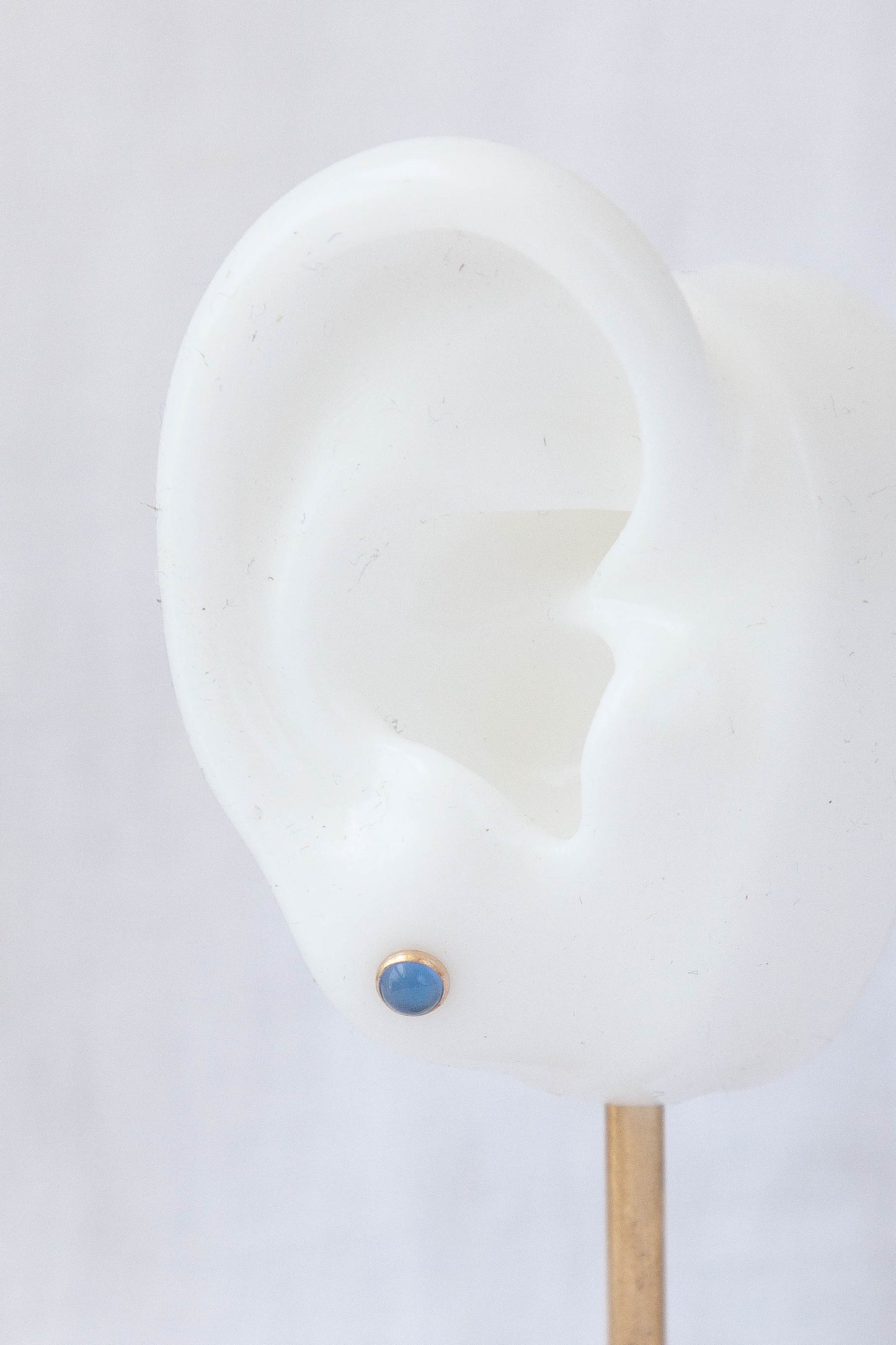 Blue Onyx Studs - 14k Gold filled