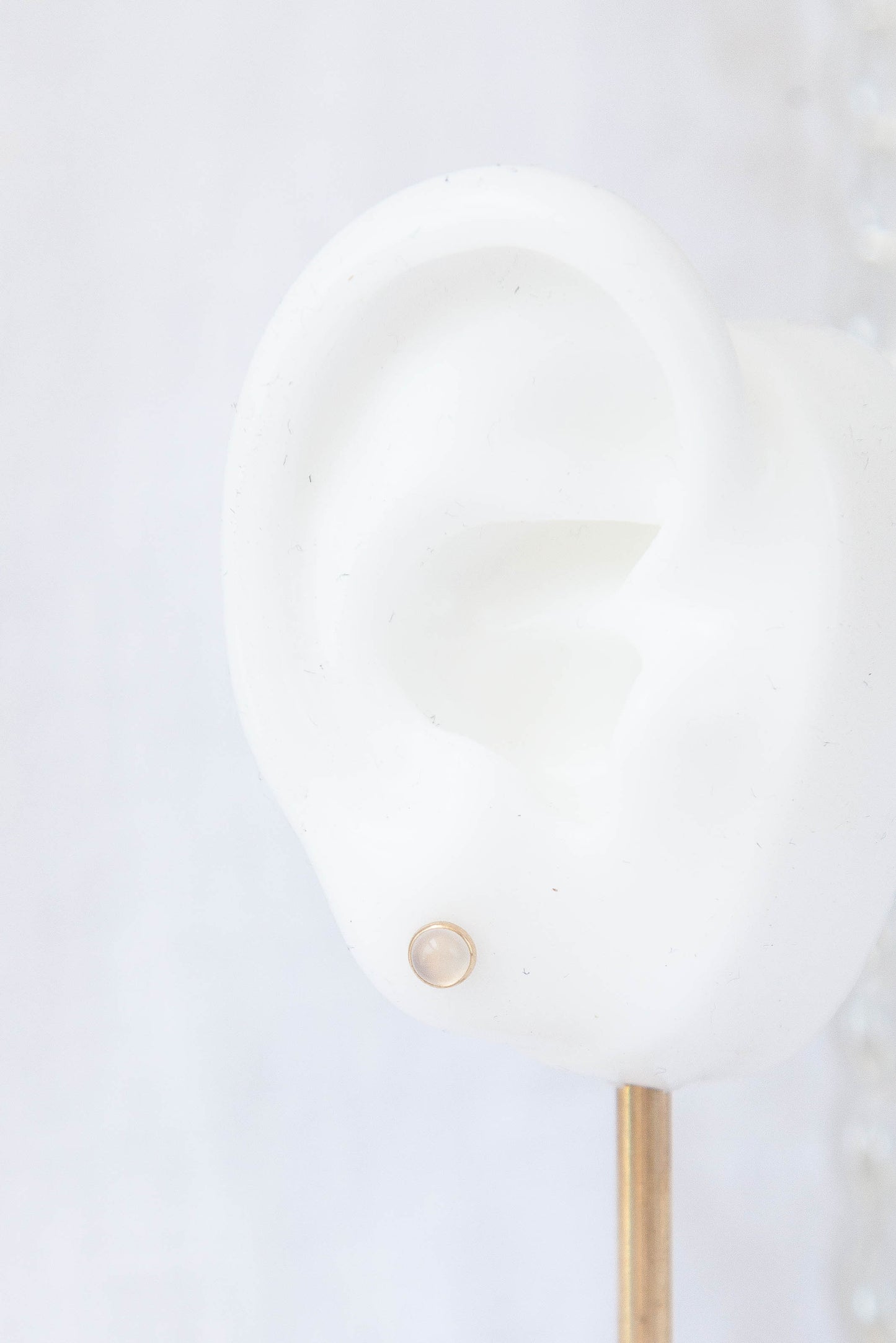 White Onyx Studs - 14k Gold Filled