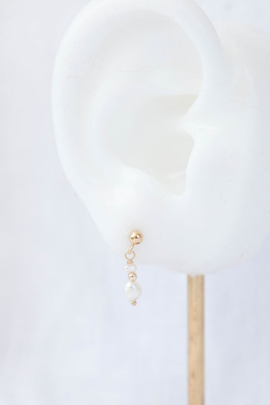 Allie Freshwater Pearl Drop - 14k Gold Filled