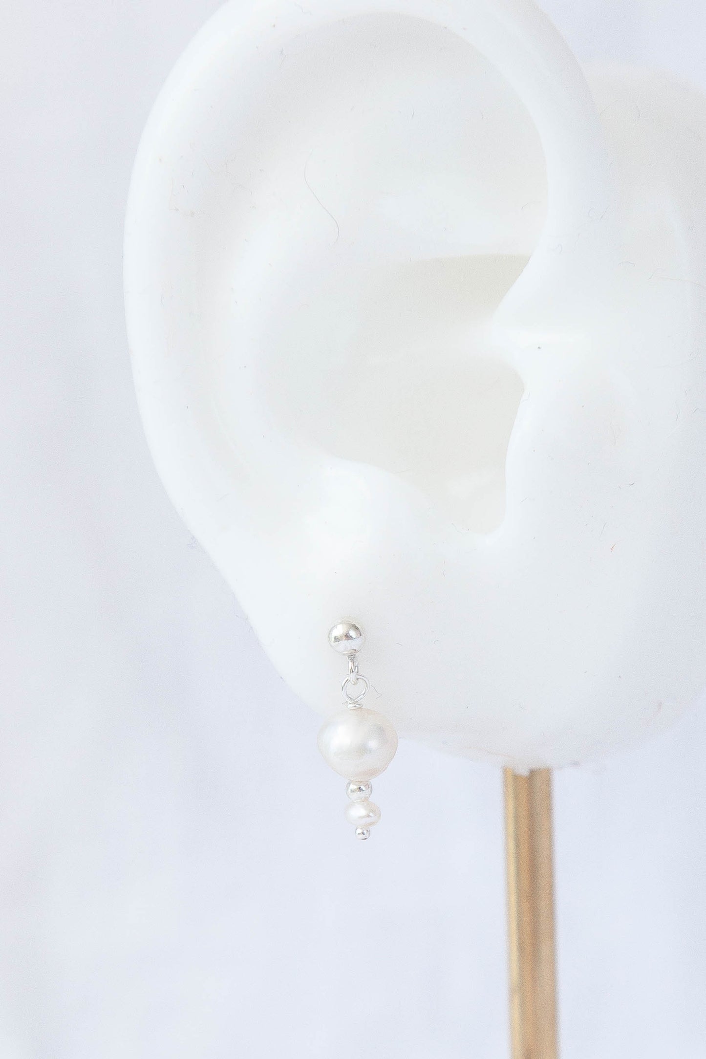 Emily Freshwater Pearl Drop - Sterling Silver