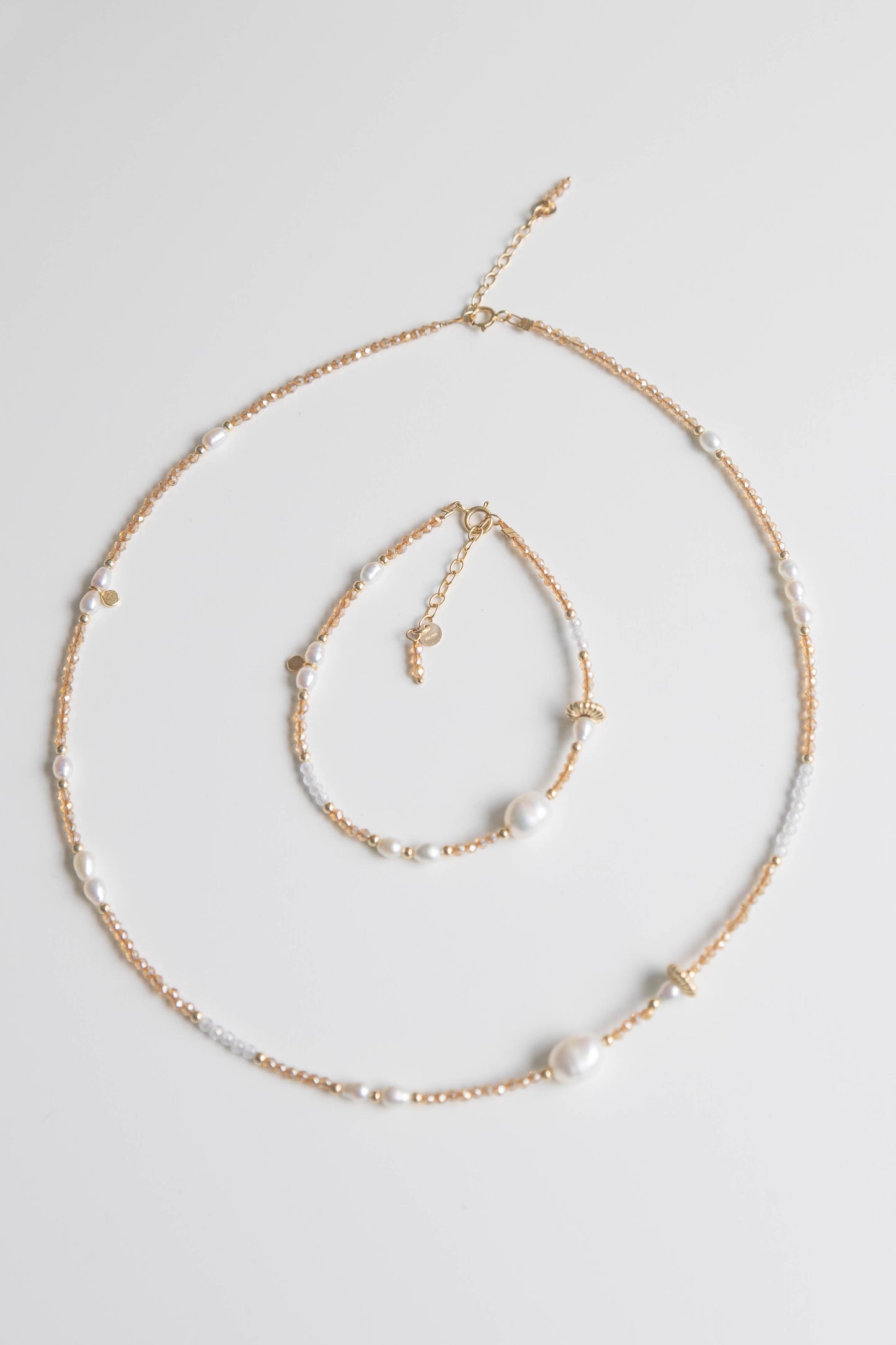 Satelite Set - Amber - 14k Gold Filled