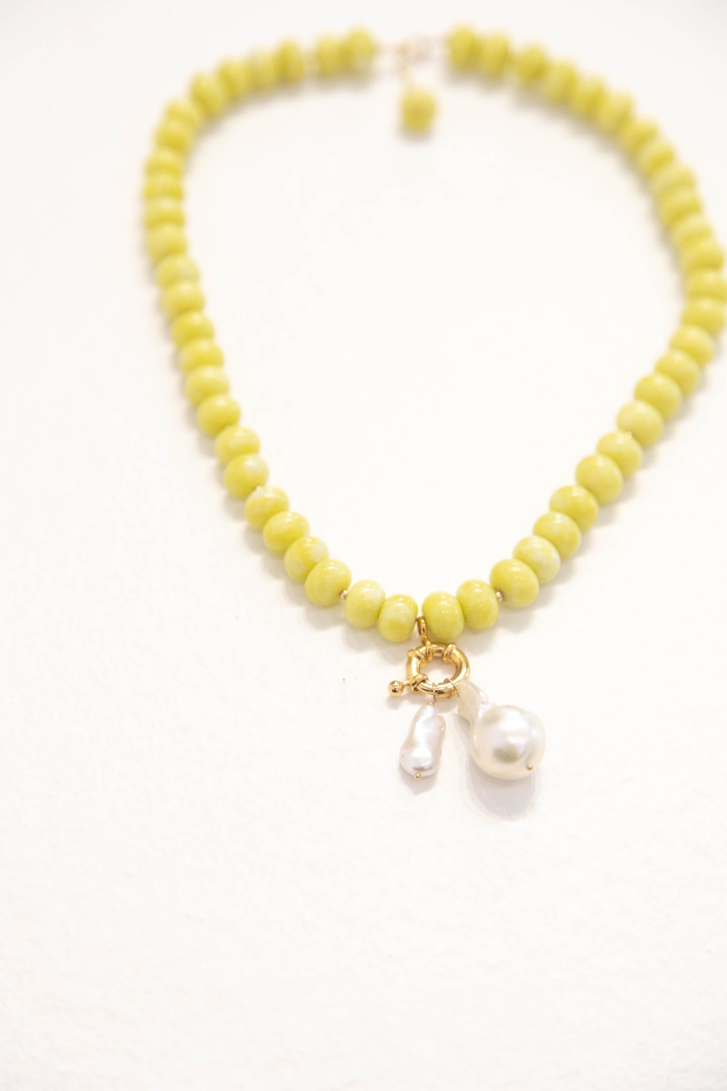 Serpentine Green Jade Necklace