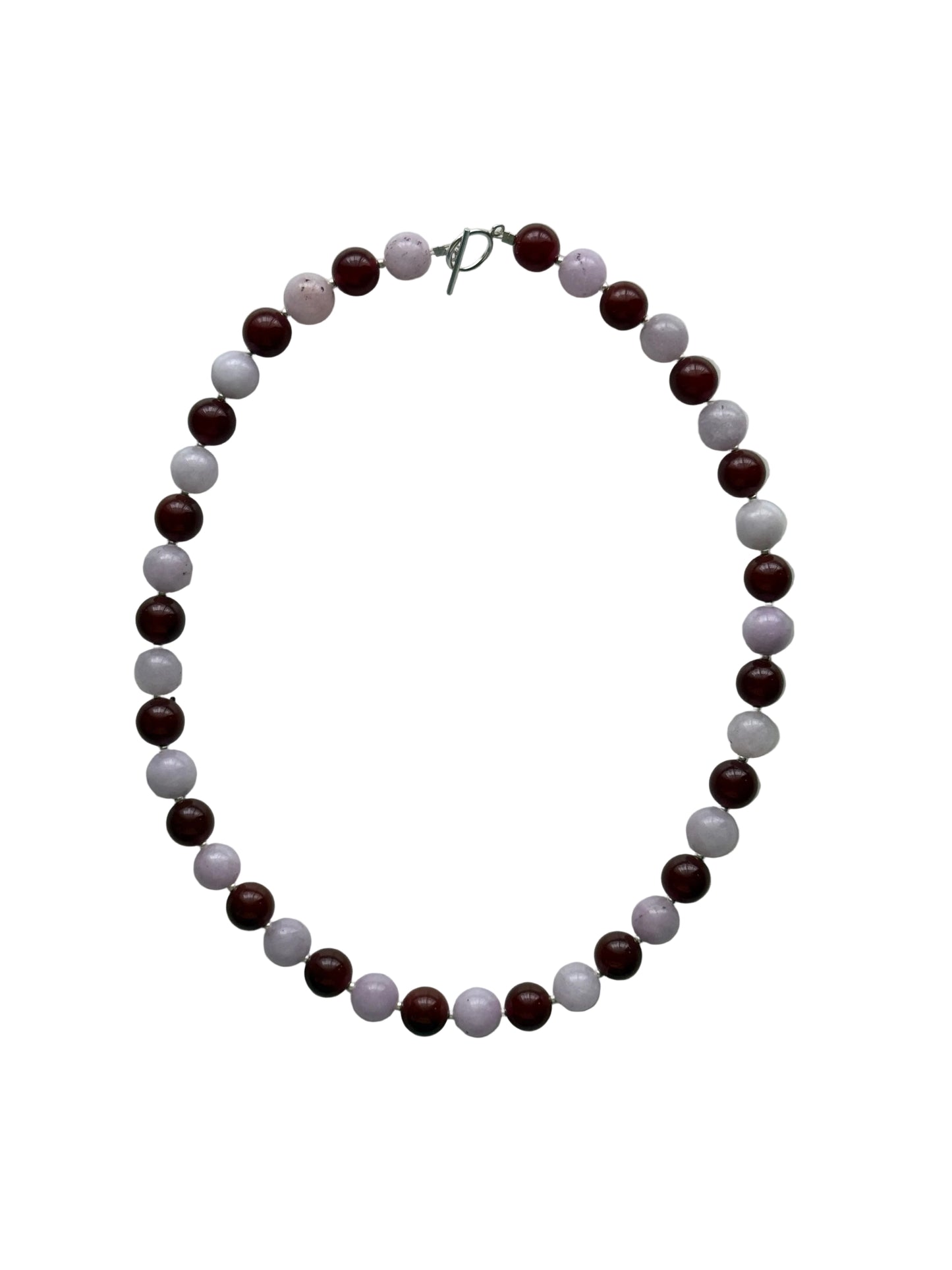 Lavender Kunzite x Carnelian Chunky Necklace