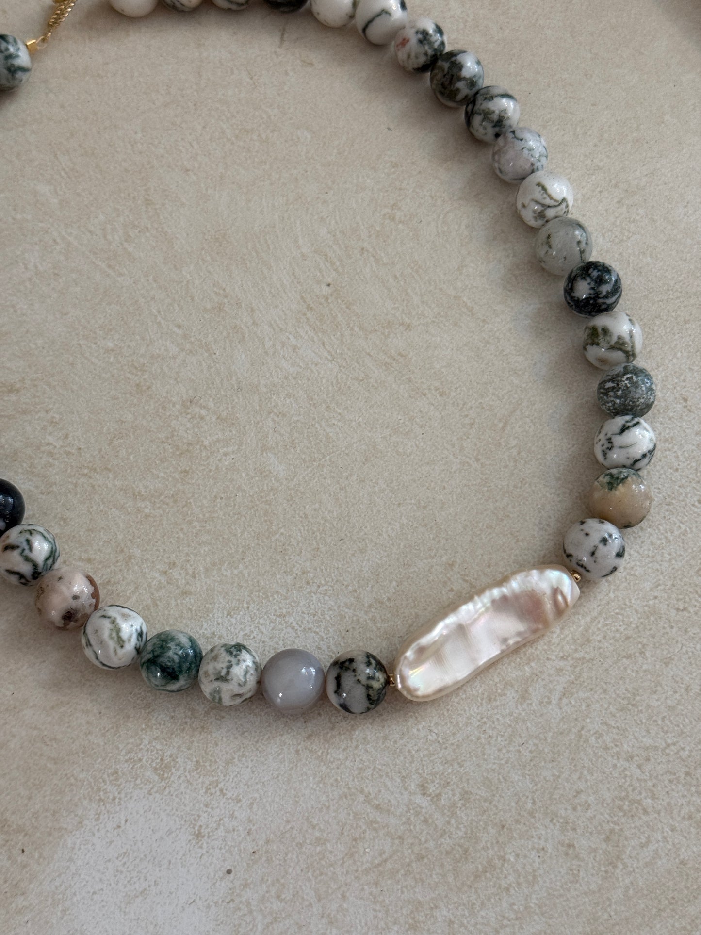 Tree Agate Chunky Necklace