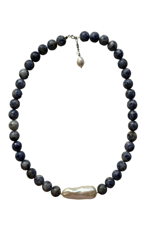 River Chunky Necklace - Sodalite