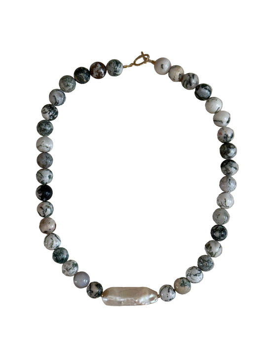 Tree Agate Chunky Necklace