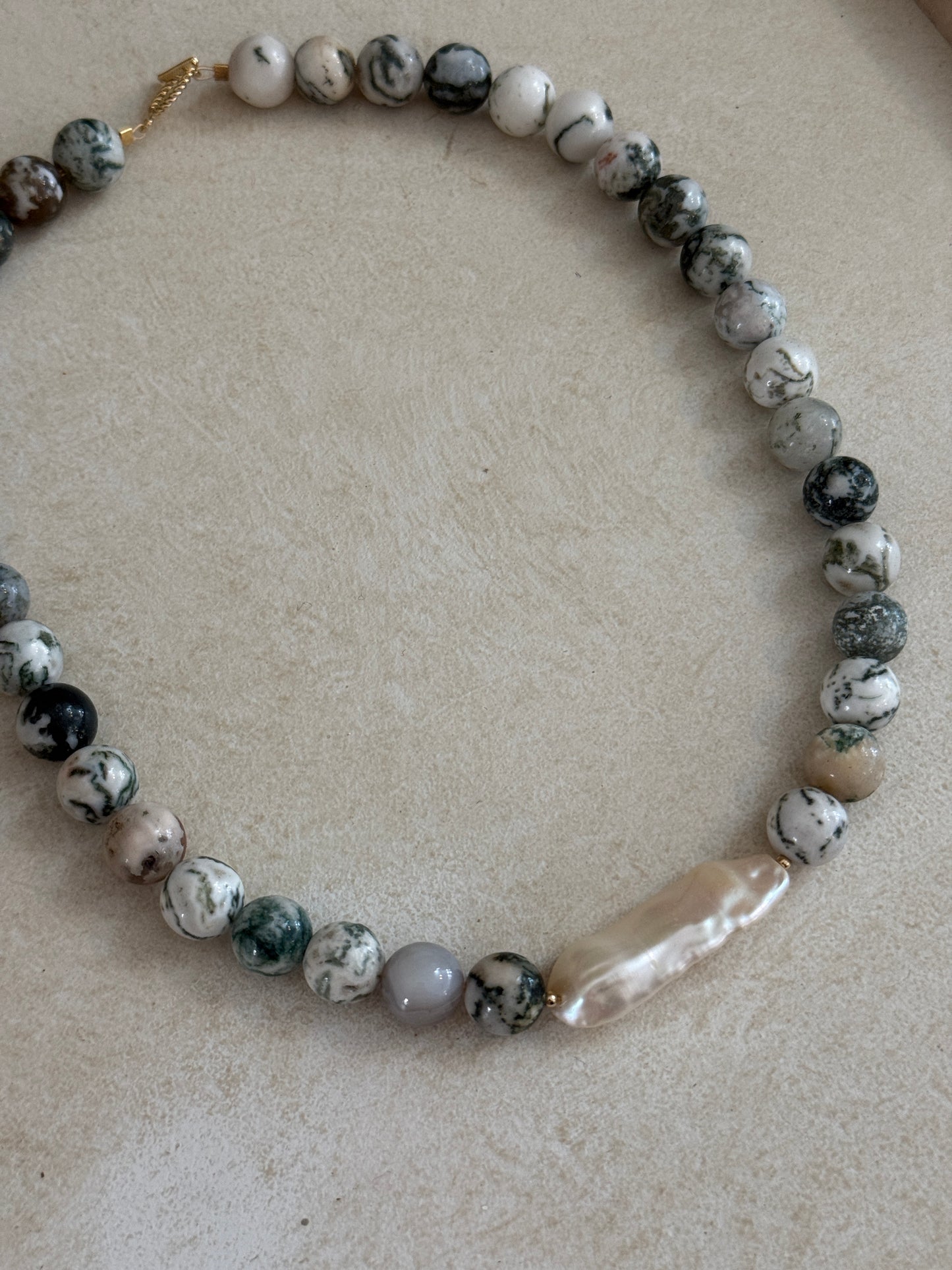 Tree Agate Chunky Necklace