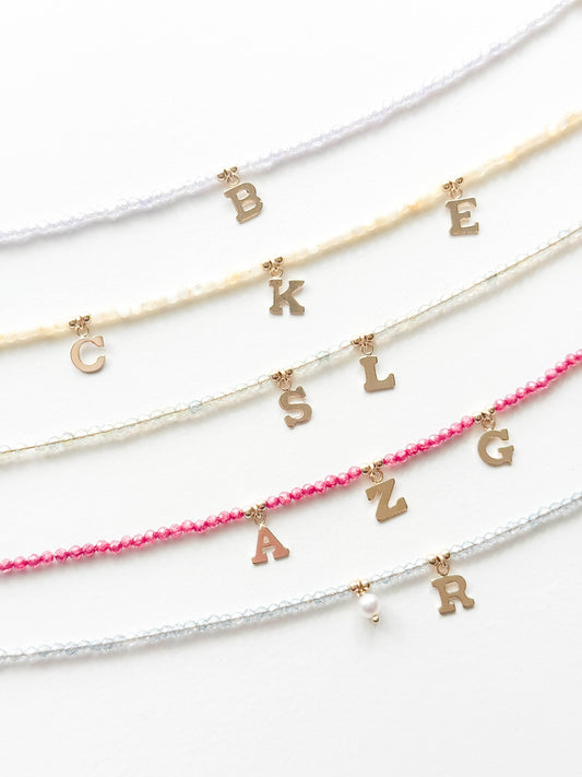 Initial bracelet letter add ons