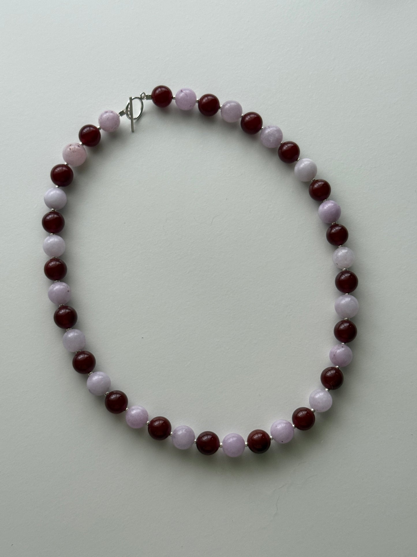 Lavender Kunzite x Carnelian Chunky Necklace