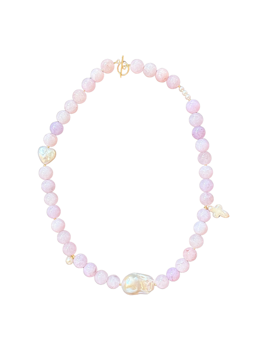 Lavender Kunzite Chunky Necklace