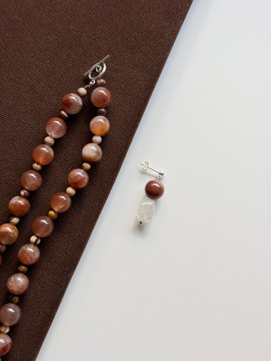 Callista Silver Sunstone Drop Earring