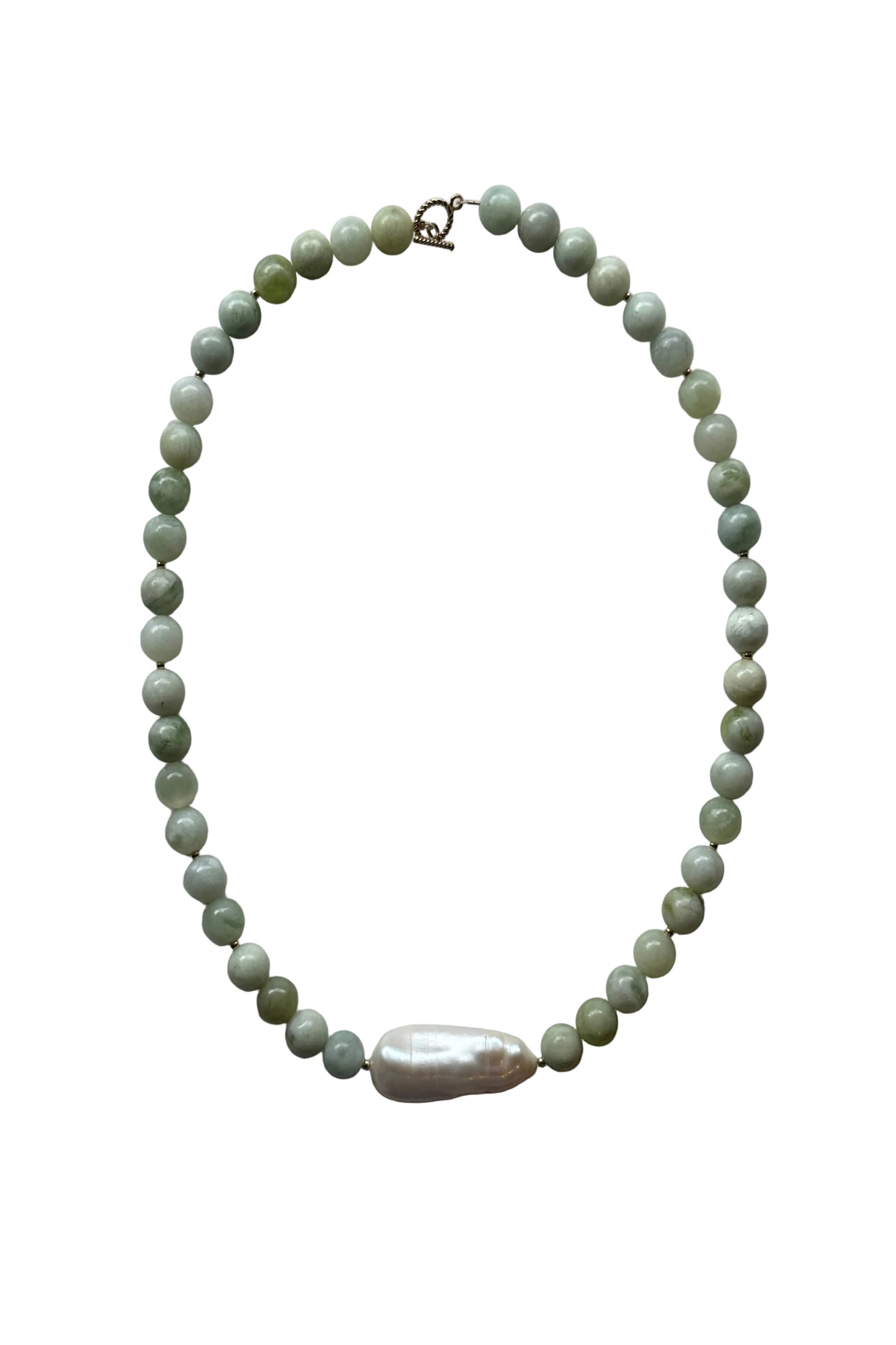 Aven Chunky Necklace - Green Jade