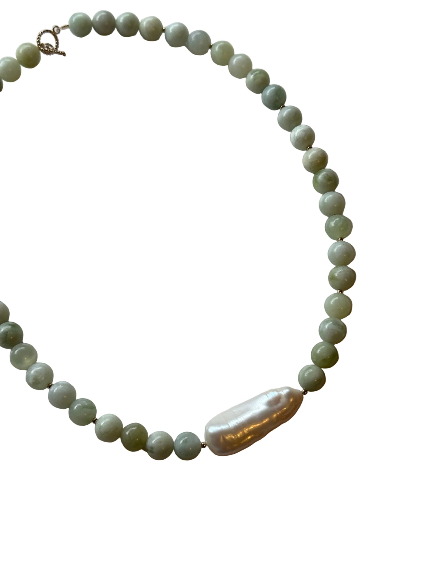 Aven Chunky Necklace - Green Jade