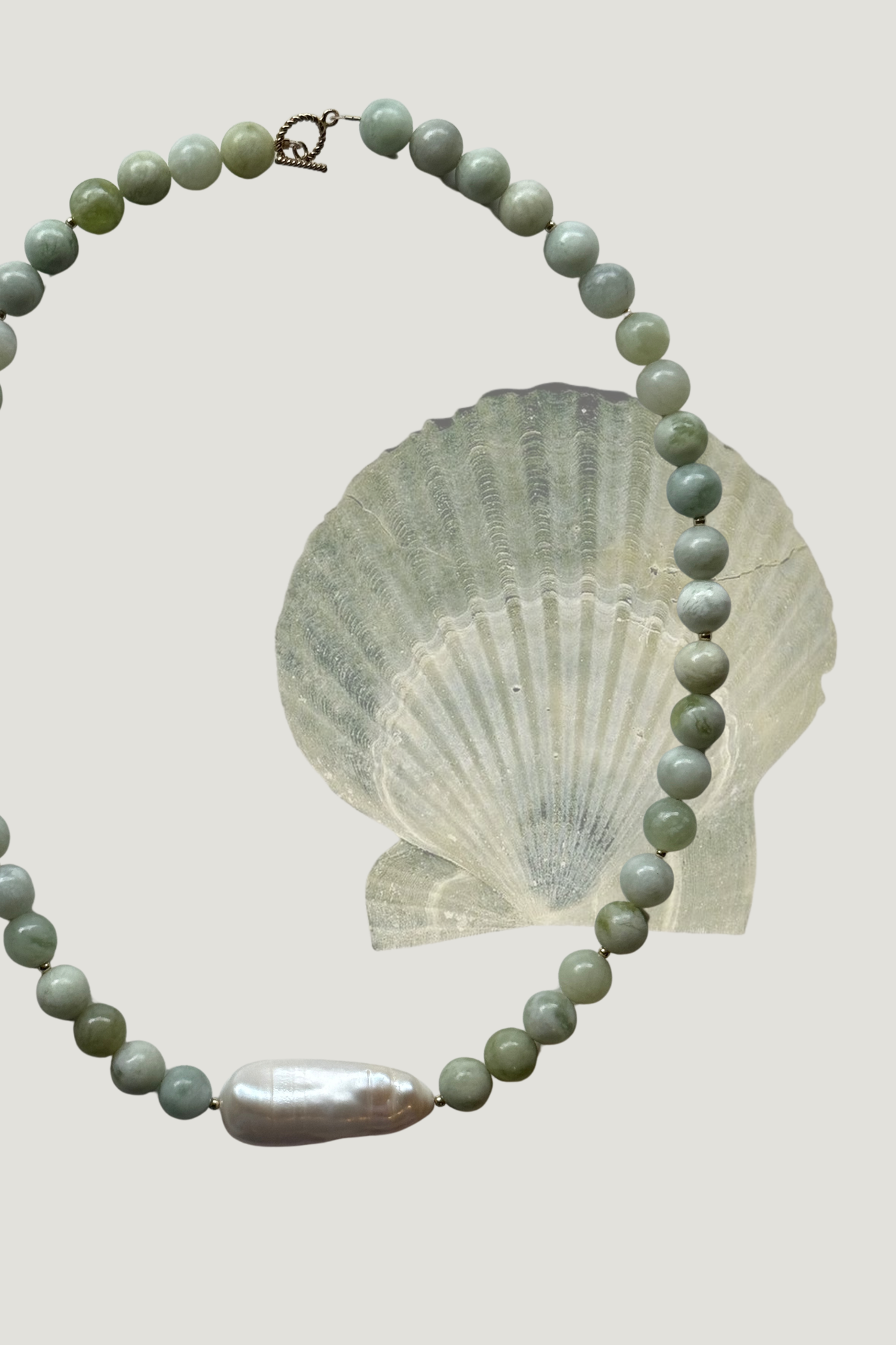 Aven Chunky Necklace - Green Jade